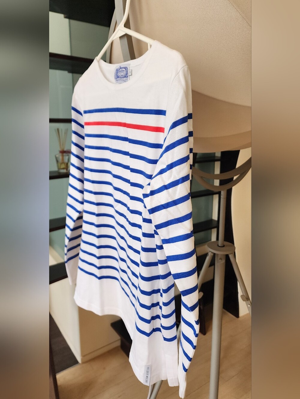 NWOT Saint James Naval Sailor Breton Shirt with Blue and Red Stripes Size S - Picture 8 of 11